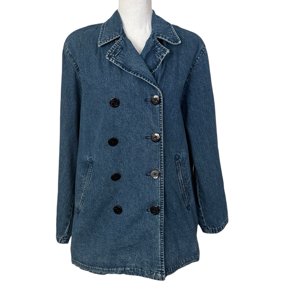 Lauren Jeans Co. Ralph Lauren Double Breasted Vintage Denim Jacket XL